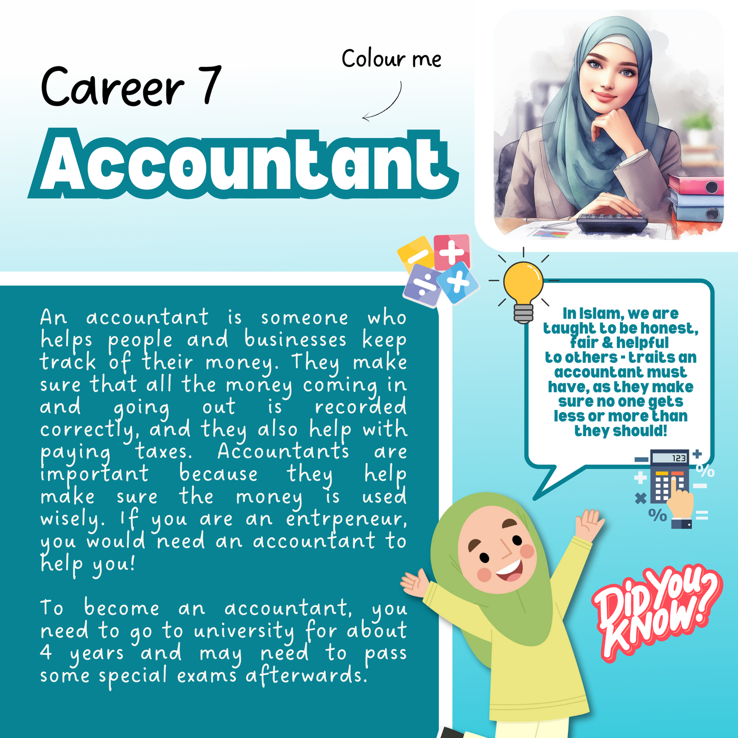 Career Activity Book (Lead with Hijab)